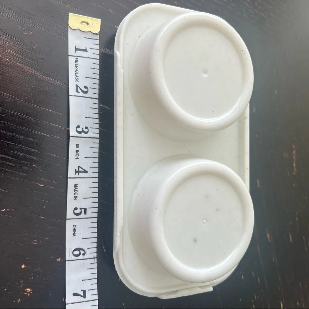 White Speckled Food Storage Container